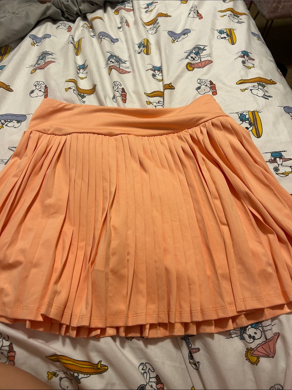 Pleated Women's Skort in Peach